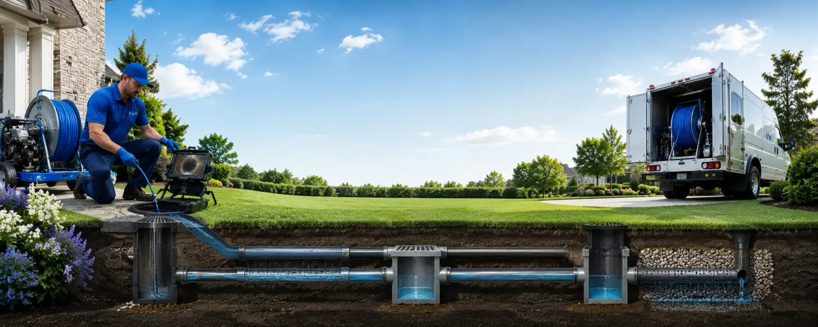 Outdoor drain cleaning information for New Laguna, NM